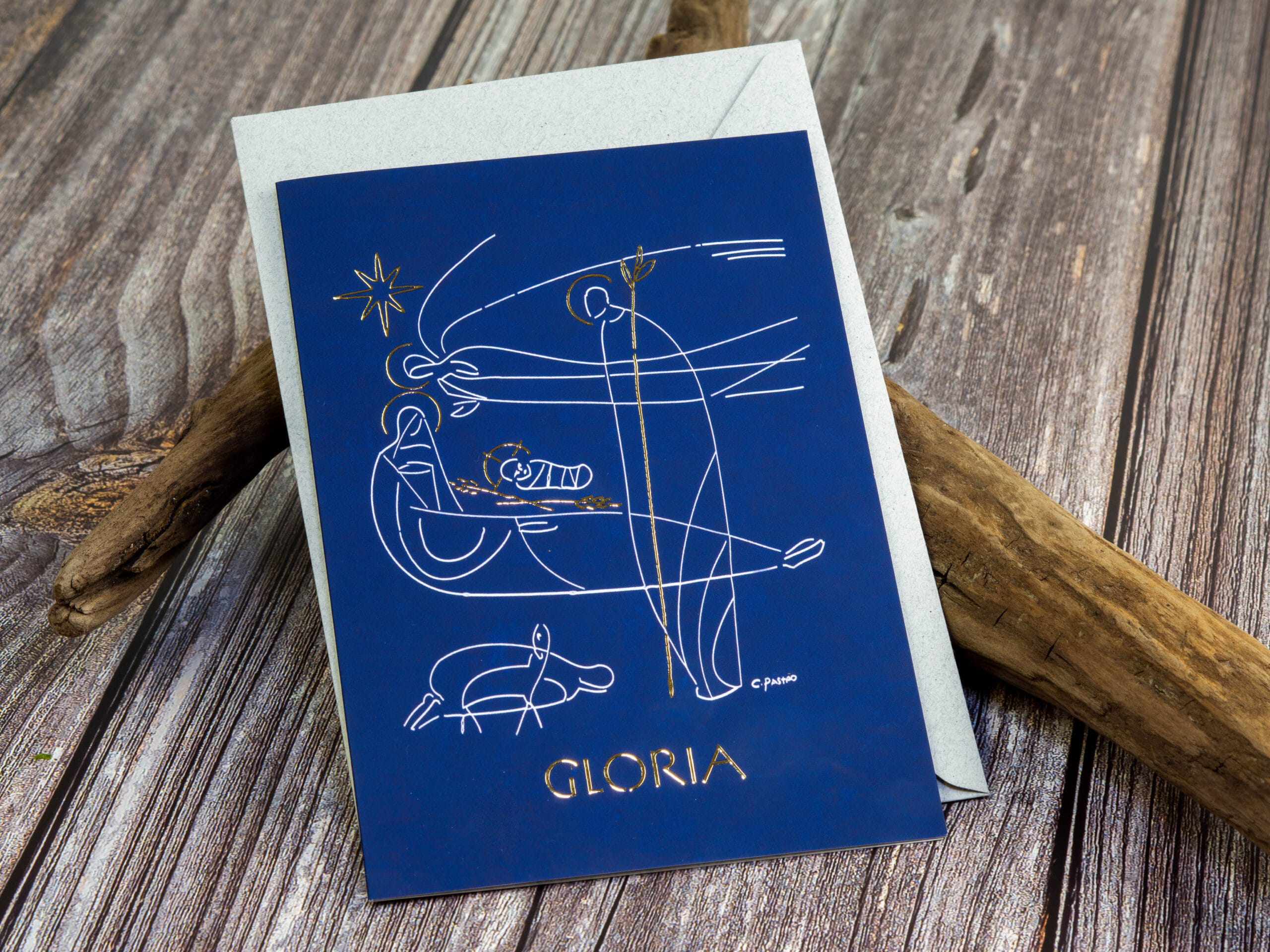 gloria - kartka świąteczna z kopertą